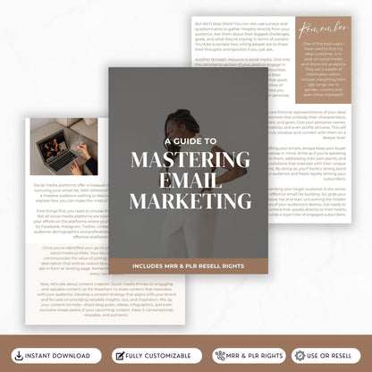 Mastering Your Email List | PLR & MRR Guide with Bonus Email Sequence - MRR Marketing - Boundless PLR