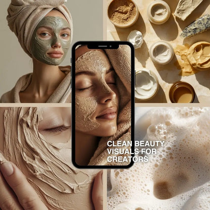 Skincare Mask & Scrub AI Stock Image Bundle with MRR and PLR Resell Rights Boundless PLR