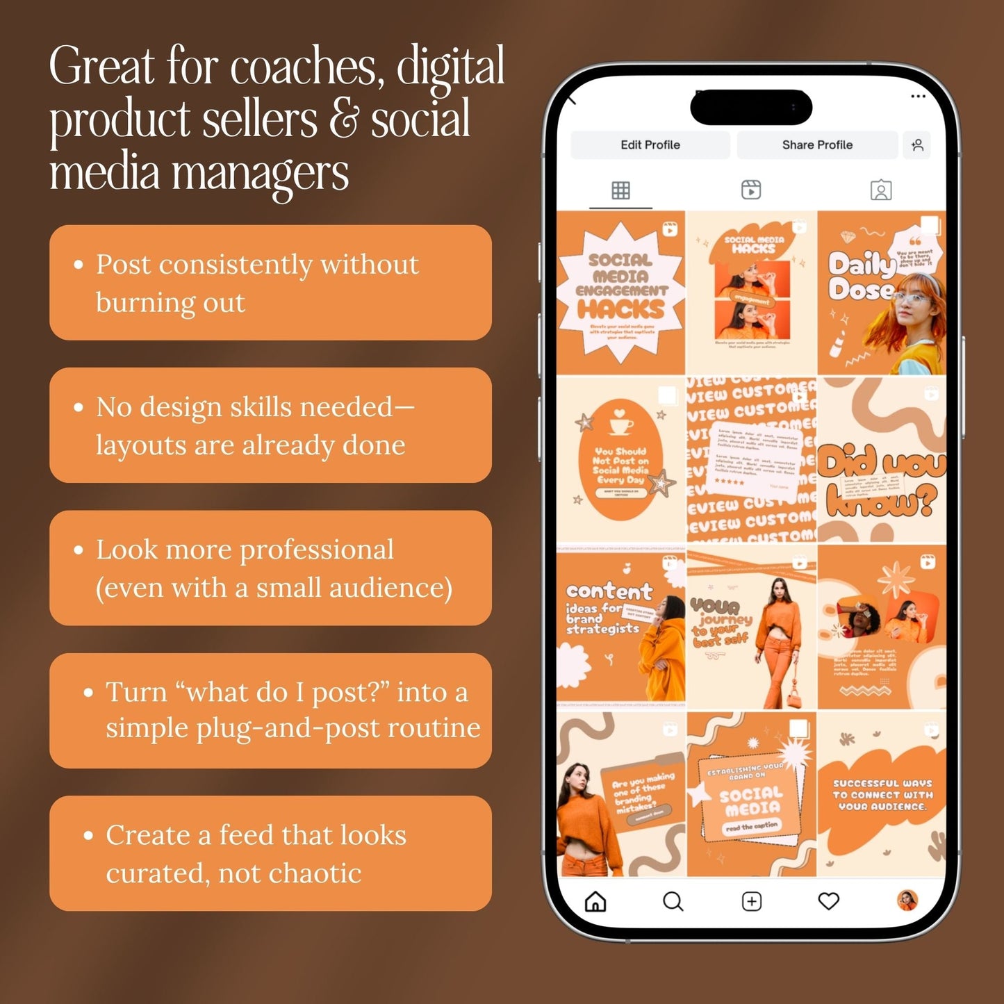 50 Animated Instagram Templates with MRR PLR Resell Rights | Canva Stories + Portrait + Bonuses Boundless PLR