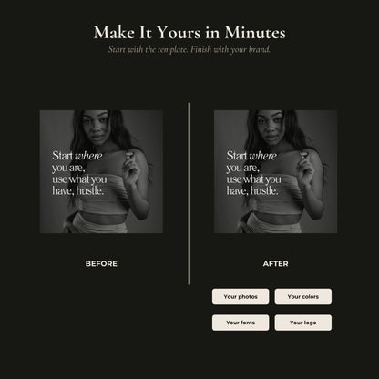 Canva Instagram Templates | 50 Melanin Posts & Stories, 3 Sizes + PLR