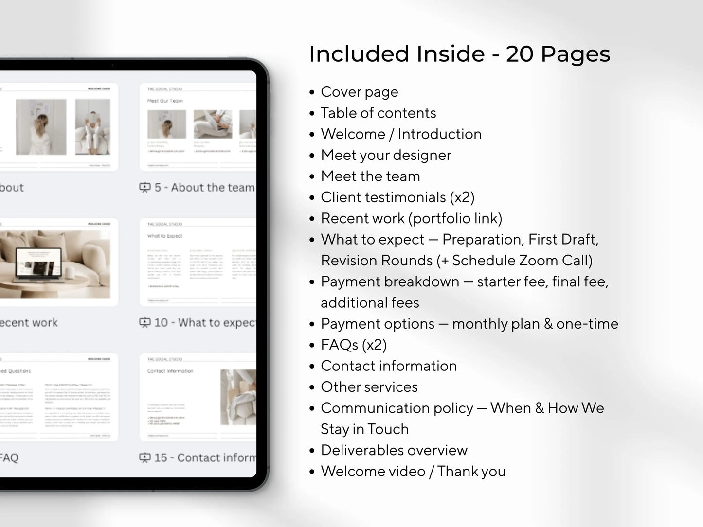 New Client Welcome Guide Templates (20 Pages) – Canva Editable with PLR & MRR Rights Boundless PLR