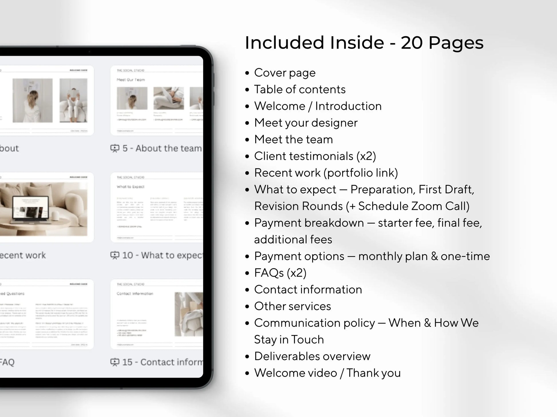 New Client Welcome Guide Templates (20 Pages) – Canva Editable with PLR & MRR Rights Boundless PLR