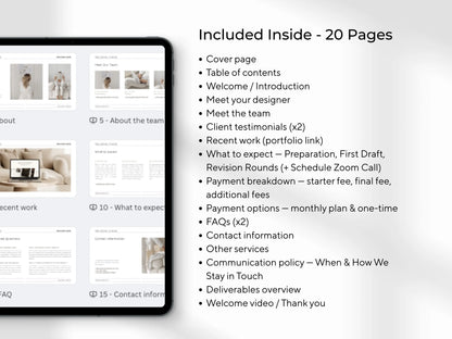 New Client Welcome Guide Templates (20 Pages) – Canva Editable with PLR & MRR Rights Boundless PLR