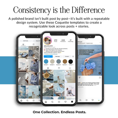 The Mindful Marketer: 50 Strategic Instagram Portrait Templates (MRR & PLR) Boundless PLR