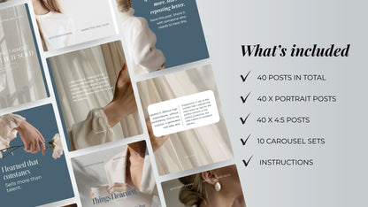 Seamless Instagram Carousel Templates (10) — Canva Editable + PLR/MRR Rights Boundless PLR