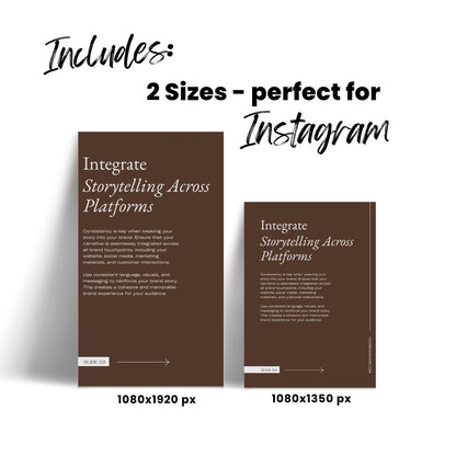Canva Editable Instagram Templates | MRR Marketing | Vertical Brown Social Media Bundle (1080x1350 + 1080x1920) | PLR & MRR Resell Rights Boundless PLR