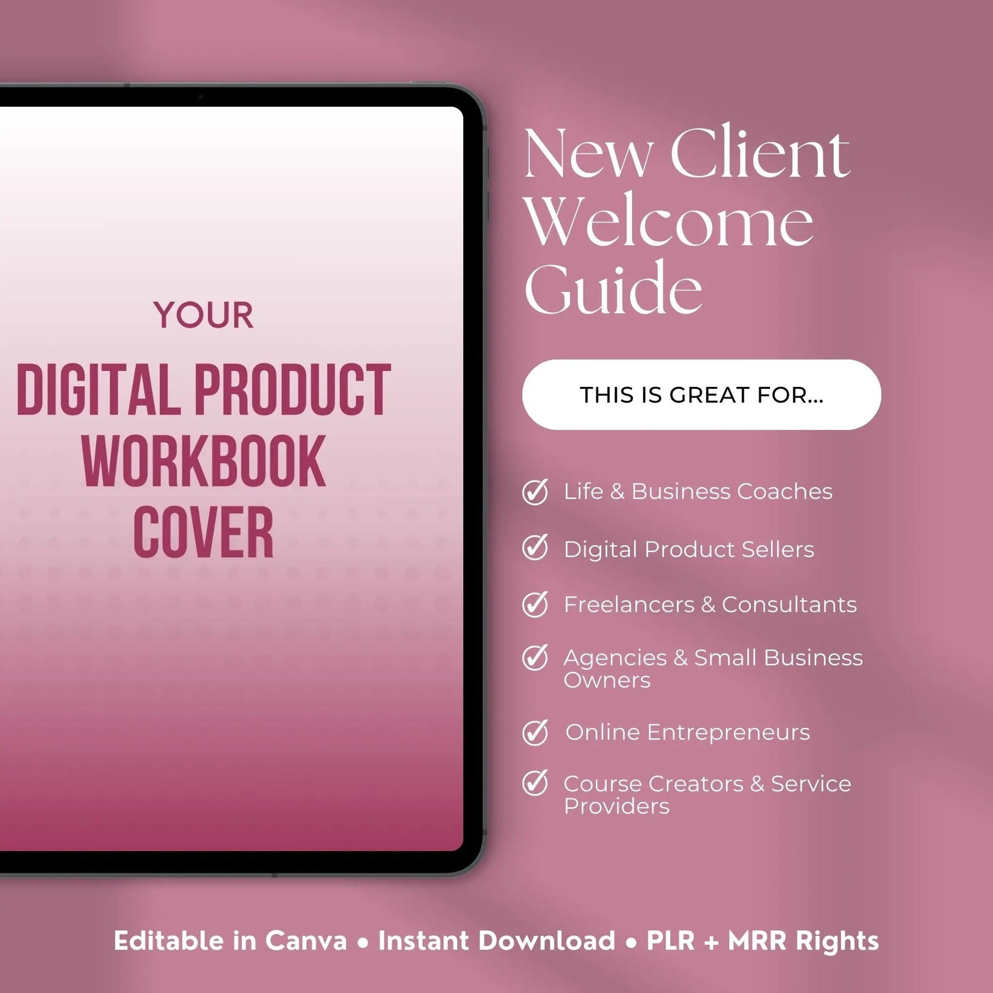 Canva eBook & Workbook Creator Template | 59 Pages | MRR & PLR | Editable Lead Magnet Template | Digital Product to Resell Boundless PLR