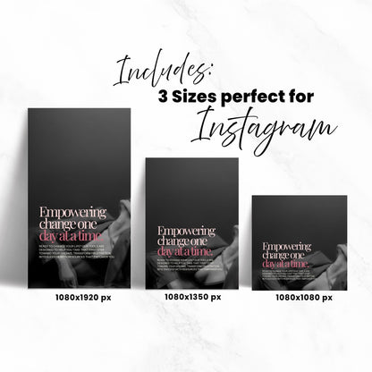 Instagram Boss Babe Social Media Manager, Canva Templates (MRR + PLR) Boundless PLR