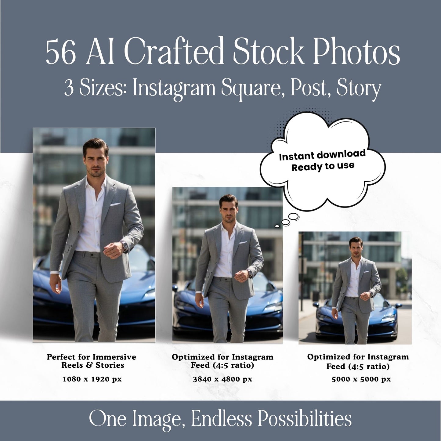 Self-Made | Luxury Men & Supercars AI Image Collection