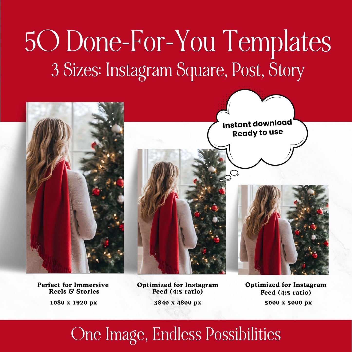 Cozy Christmas Images, Aesthetic Stock Photo Bundle, 100 Red & Beige Photos, Master Resell Rights, PLR Digital Product Boundless PLR
