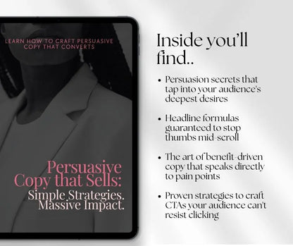 Persuasive Copywriting eBook: Canva Editable + PLR & MRR Rights Boundless PLR