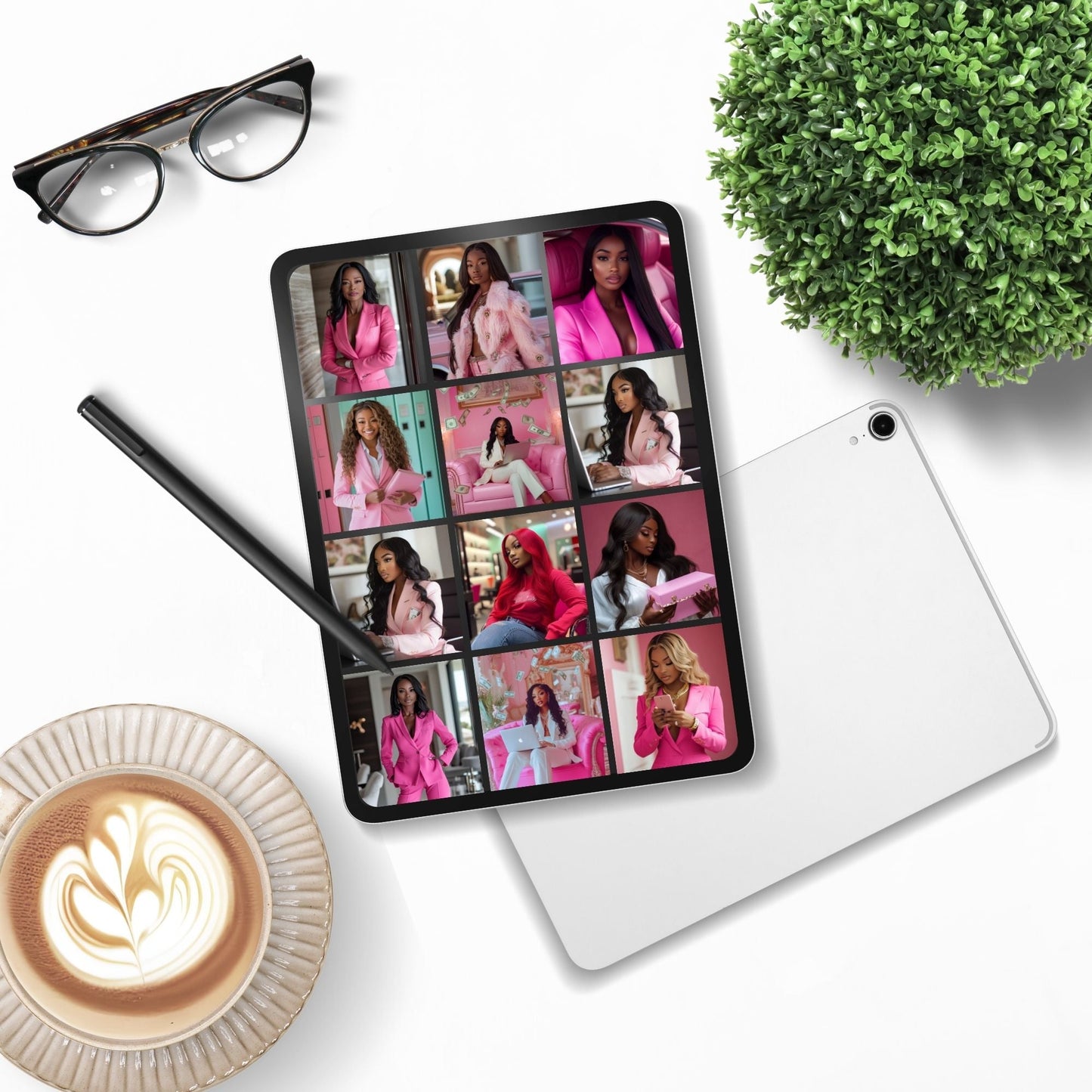 Melanin Hot Pink Luxury Stock Photo Vault | 77 Branding Images with MRR + PLR Boundless PLR
