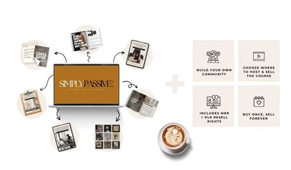 Simply Passive Digital Marketing Course with Master Resell Rights (MRR) & Private Label Rights (PLR) MRR PLR Courses to Sell