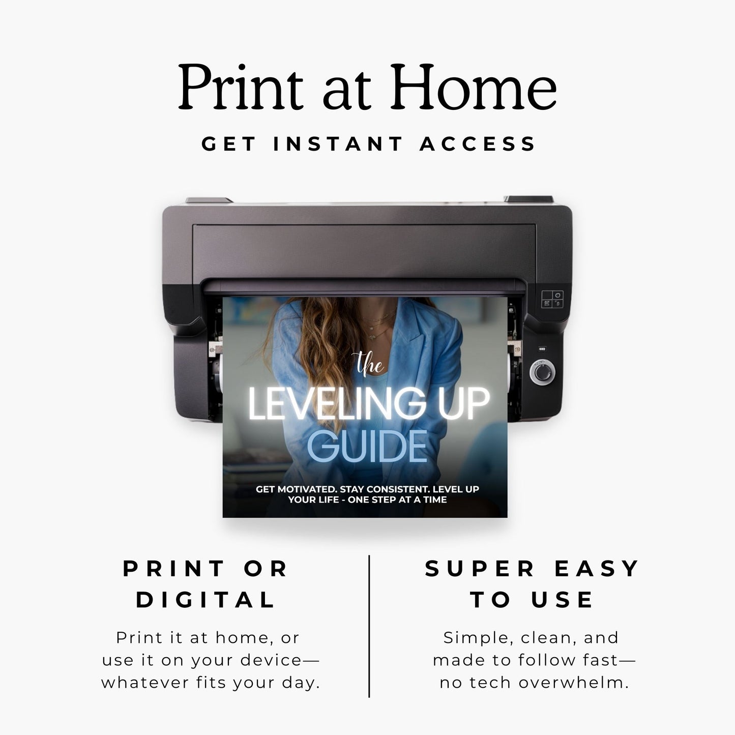 Canva eBook Template (Luxe Editorial) + Workbook & Guide Layouts | MRR + PLR + Bonus Black & Gold Stock Photos Boundless PLR