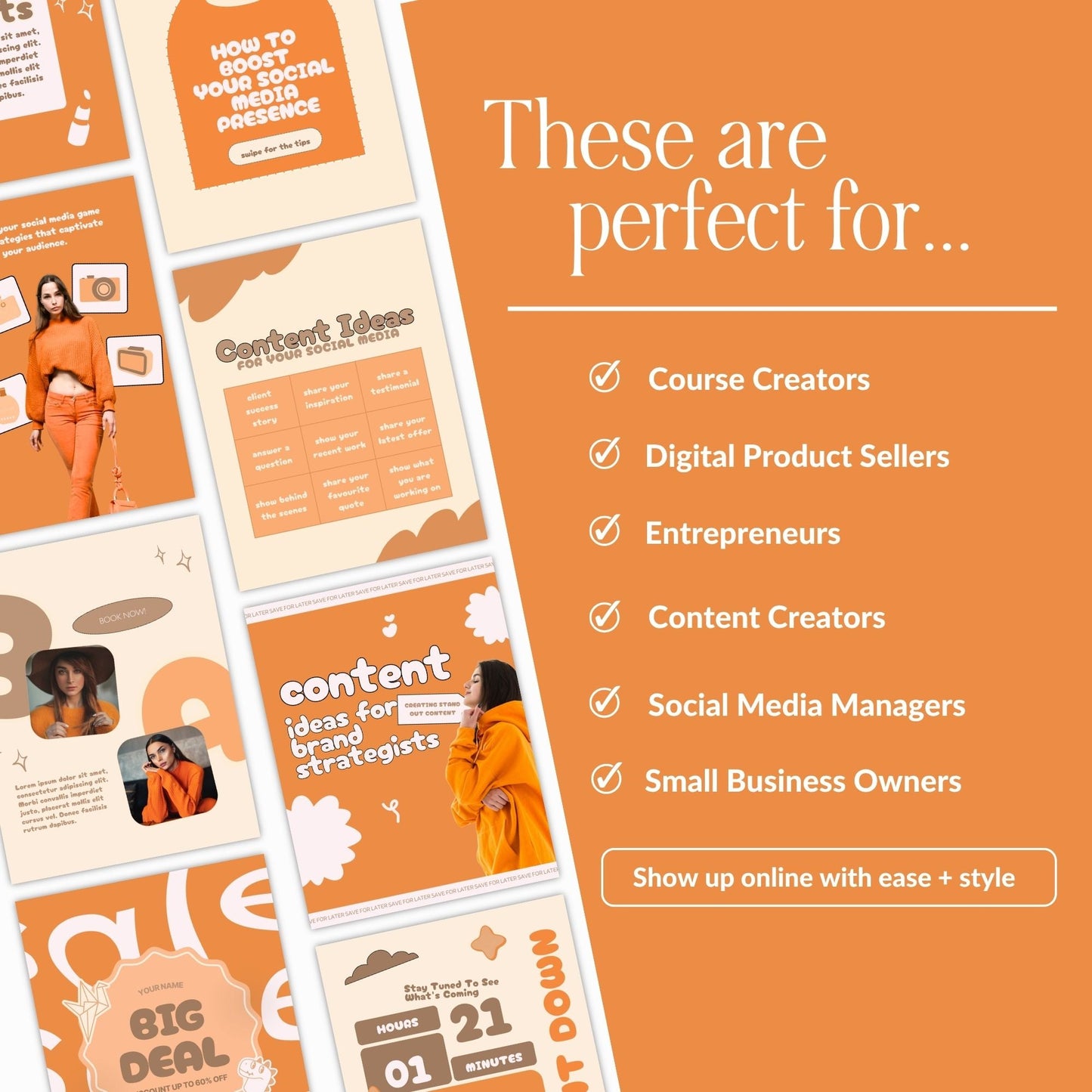 50 Animated Instagram Templates with MRR PLR Resell Rights | Canva Stories + Portrait + Bonuses Boundless PLR
