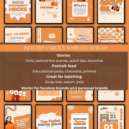 50 Animated Instagram Templates with MRR PLR Resell Rights | Canva Stories + Portrait + Bonuses Boundless PLR