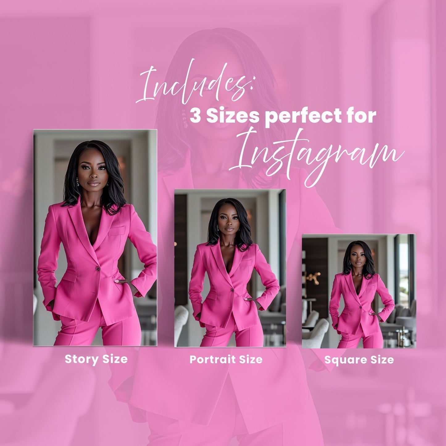 Melanin Hot Pink Luxury Stock Photo Vault | 77 Branding Images with MRR + PLR Boundless PLR