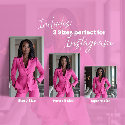 Melanin Hot Pink Luxury Stock Photo Vault | 77 Branding Images with MRR + PLR Boundless PLR