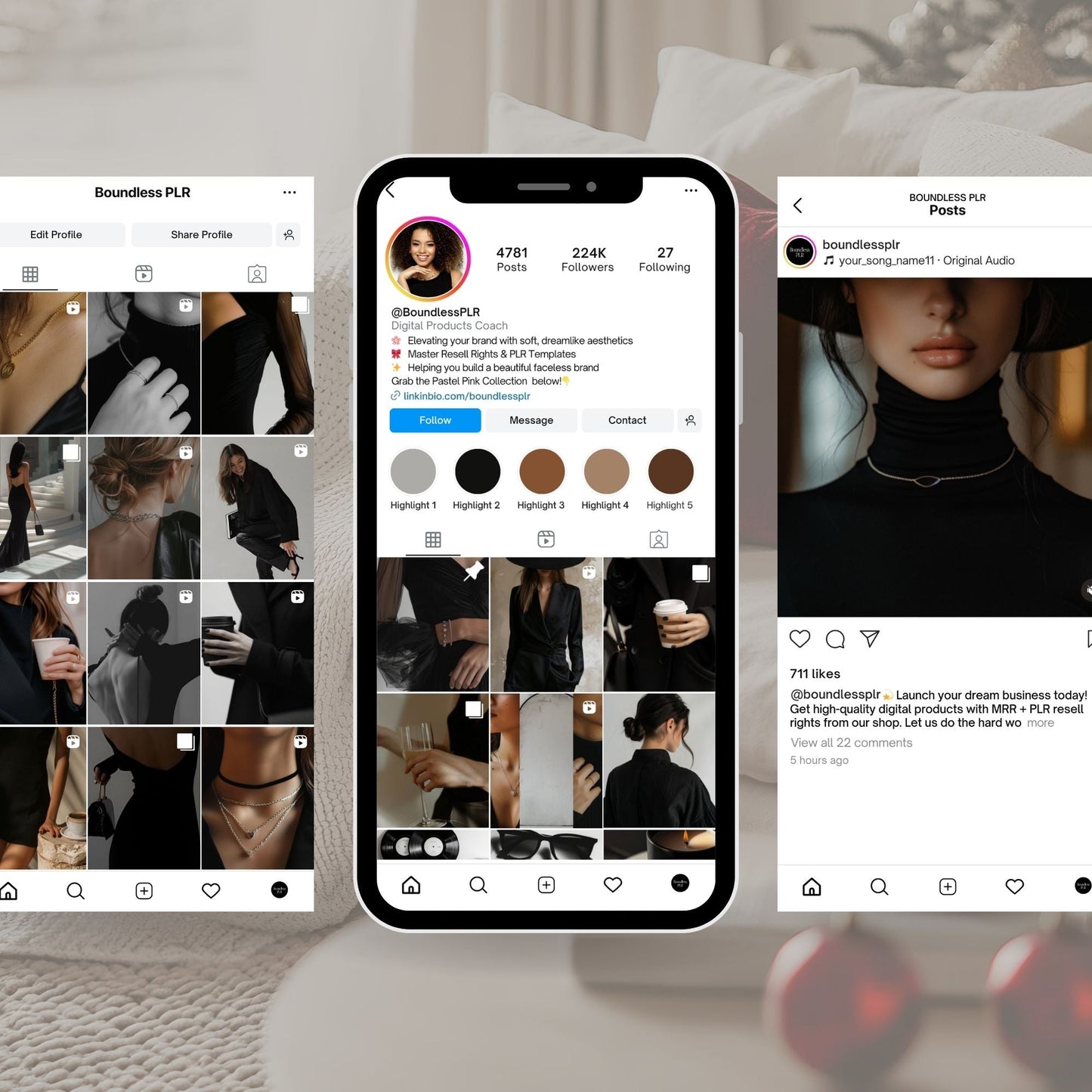 Dark & Moody AI Stock Images | 100 Aesthetic Lifestyle Photos | MRR PLR Digital Products Boundless PLR