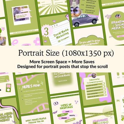 Animated Matcha Green Instagram Templates, Canva MRR PLR Business Social Media Kit, Mint Aesthetic Boundless PLR