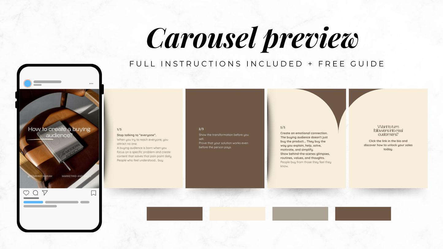 PLR Canva Carousel Templates — Authority Marketing Carousel Bundle | 10 Pre-Written Social Media Templates with MRR Resell Rights Boundless PLR
