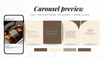 PLR Canva Carousel Templates — Authority Marketing Carousel Bundle | 10 Pre-Written Social Media Templates with MRR Resell Rights Boundless PLR