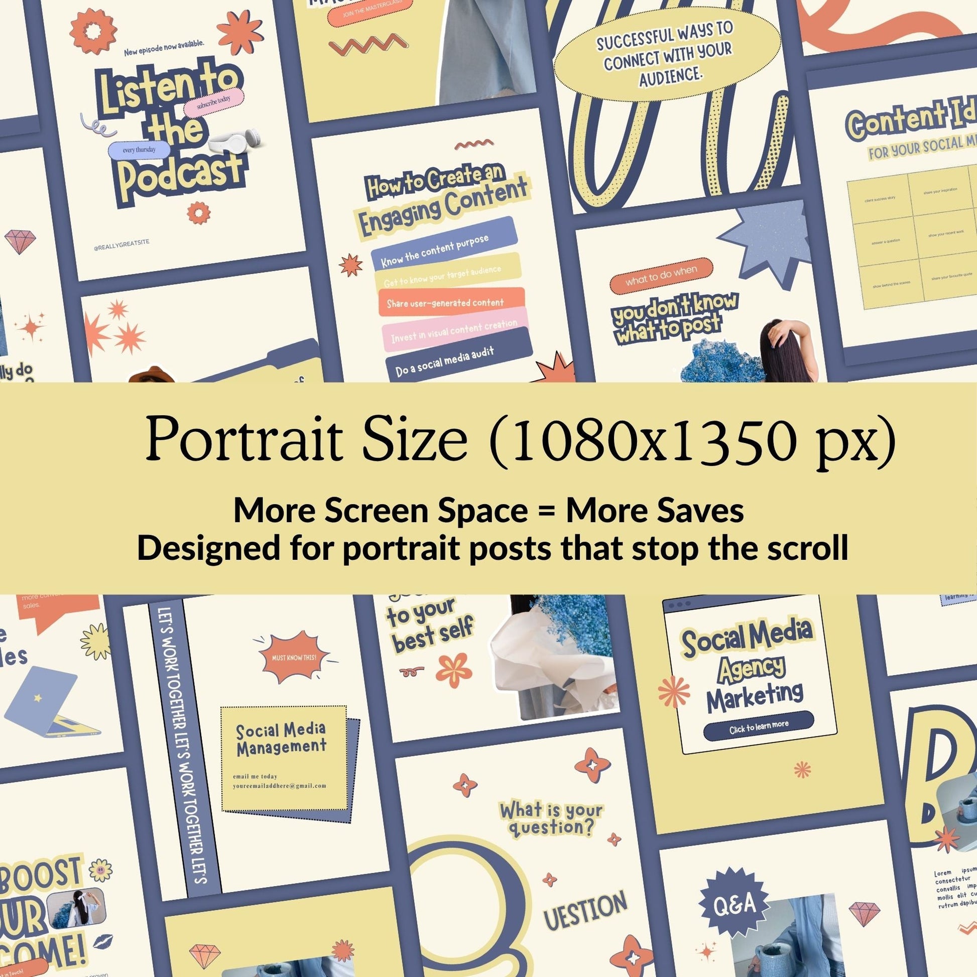 PLR Social Media Templates Canva Editable, Digital Marketing Instagram Templates, Story & Portrait, MRR PLR Boundless PLR