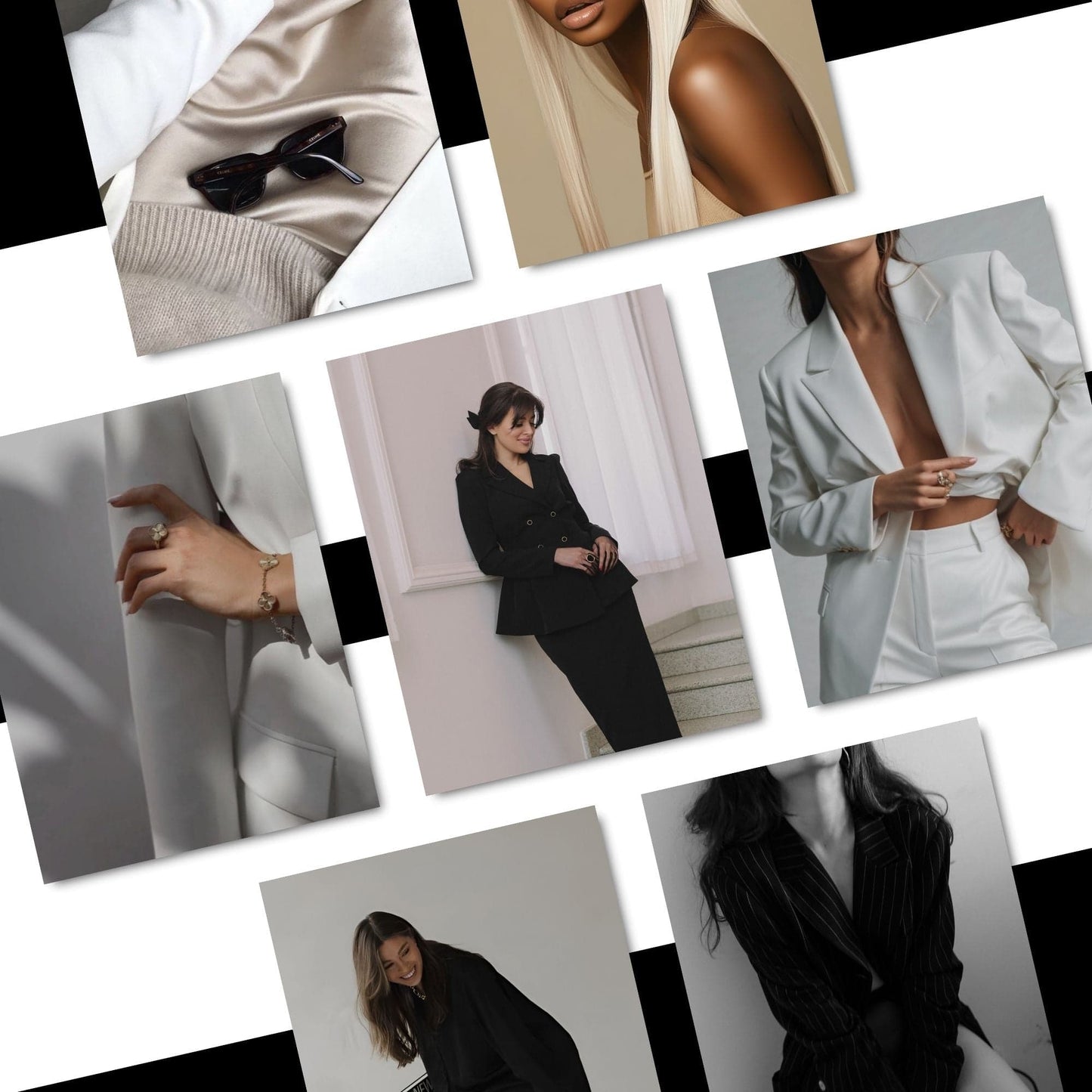 120 AI Stock Photos | Boss In A Blazer PLR MRR | Dark Aesthetic Branding Images | Female Entrepreneur Boundless PLR