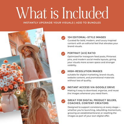 Peach Aesthetic AI Stock Images Bundle with PLR MRR Boundless PLR