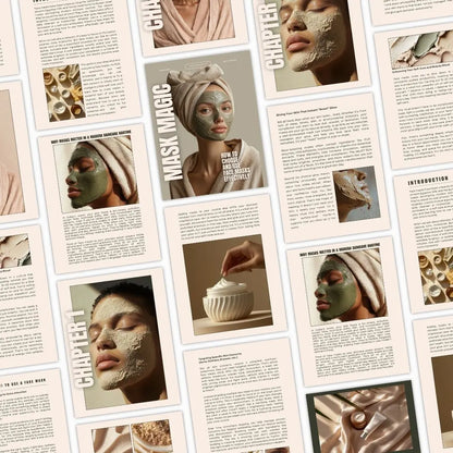 Mask Magic Canva Guide – Editable Skincare eBook with PLR & MRR Resell Rights Boundless PLR