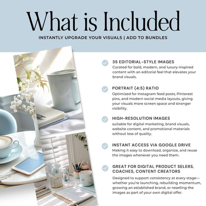 Baby Blue & Cream AI Stock Images | 35 Canva Images with MRR + PLR Boundless PLR