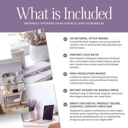 Lavender Fields AI Stock Images | 35 Feminine Aesthetic Lifestyle Photos | MRR PLR Boundless PLR