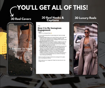 Reel Ready: Instagram Hooks, Captions & Covers | Editable PLR & MRR - DFY Reels - Master Resell Rights - Boundless PLR