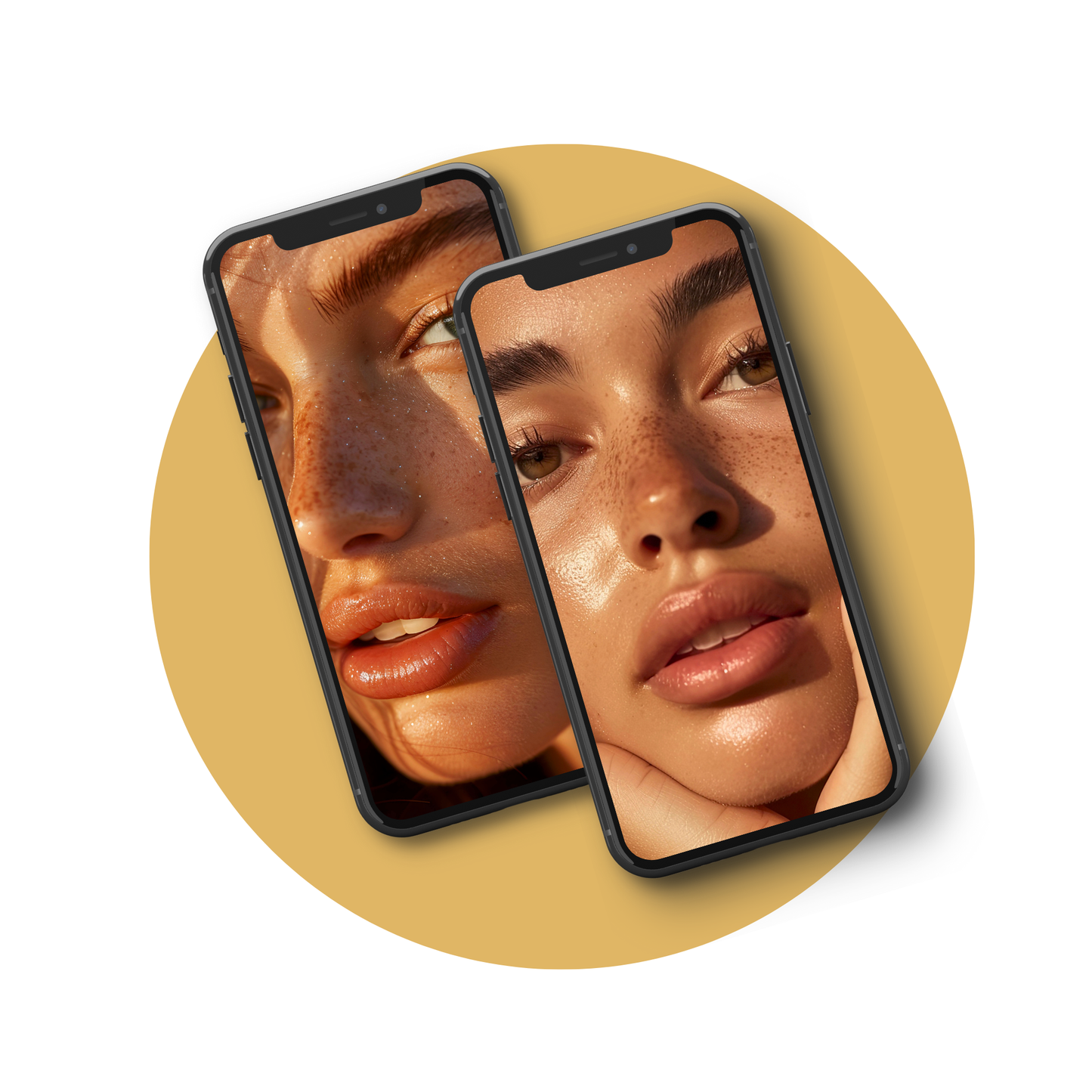 Golden Hour Skincare Image Bundle (90) | AI Stock Images & Photos | MRR + PLR Resell Rights