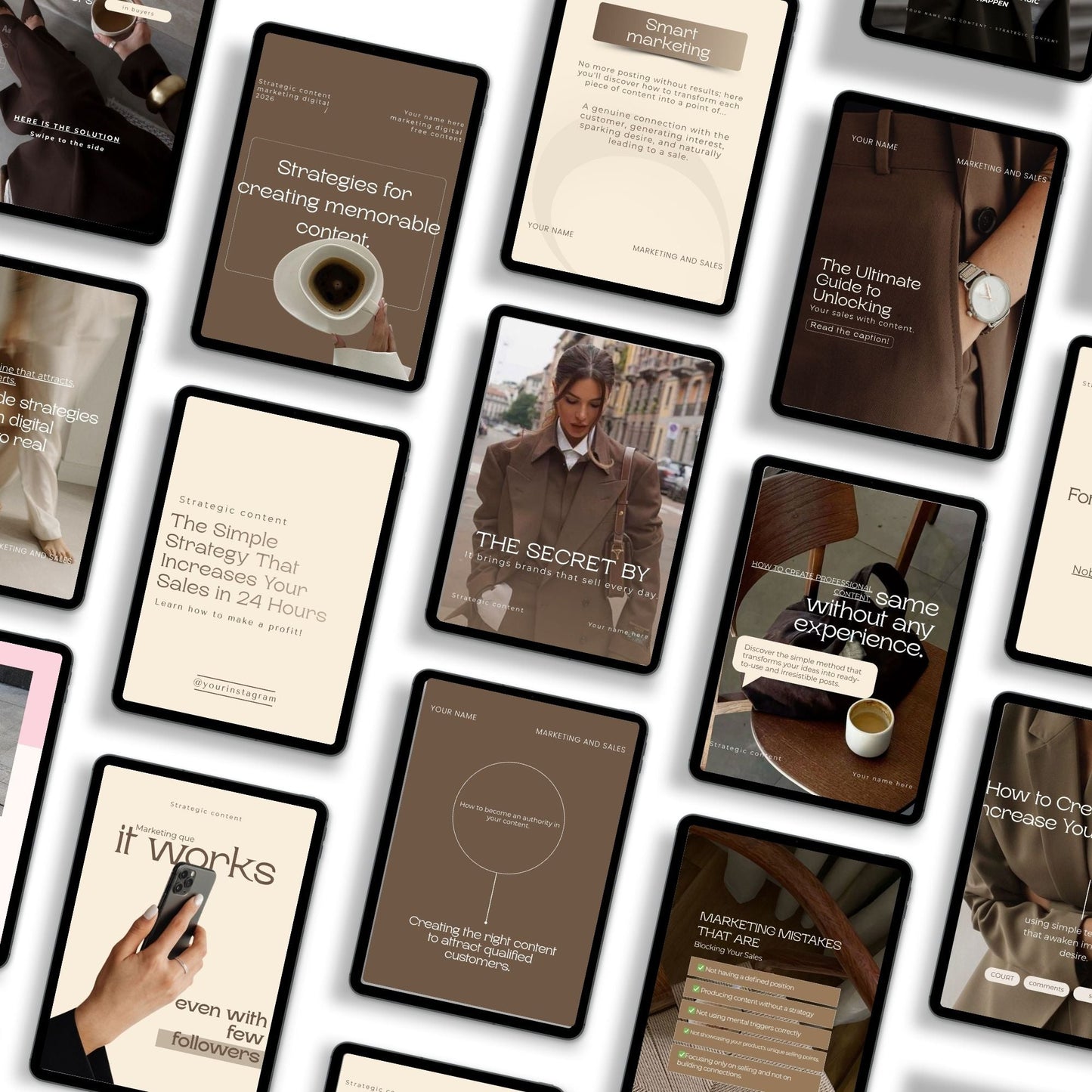 Strategic Marketing & Sales Content Pack | 40+ Instagram Templates | MRR & PLR Boundless PLR