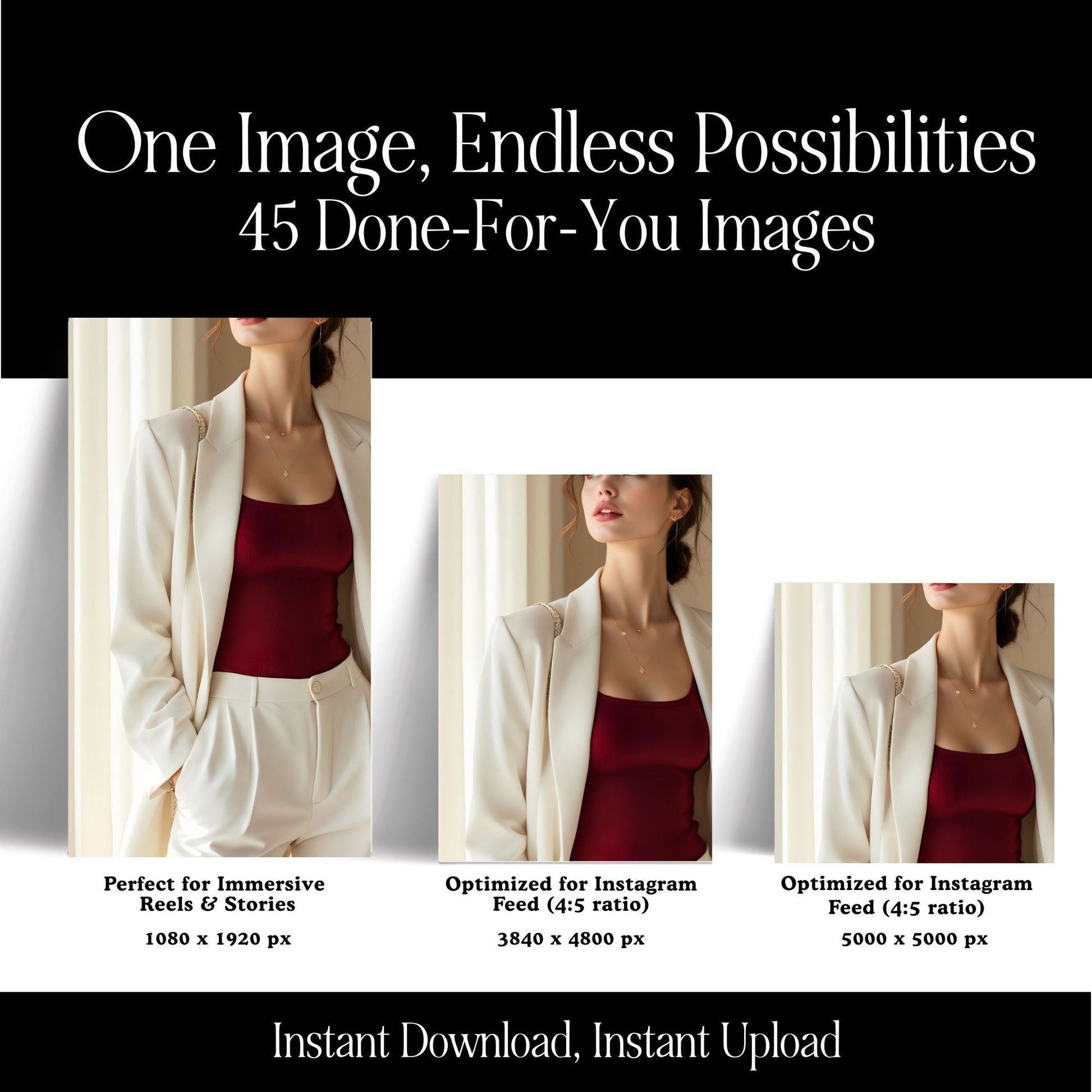 Luxury Feminine Branding Stock Photos | 100+ Neutral Aesthetic Images for Canva | MRR & PLR Faceless Marketing Content Bank Boundless PLR