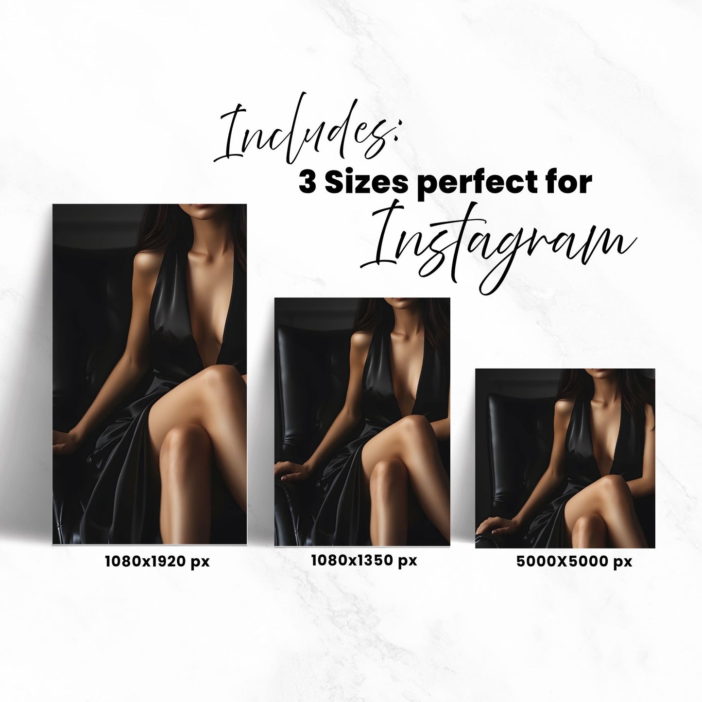 Valentine Stock Photos (100) | Midnight Romance Valentines AI Images | 3 Sizes: Post, Story, Portrait | MRR + PLR