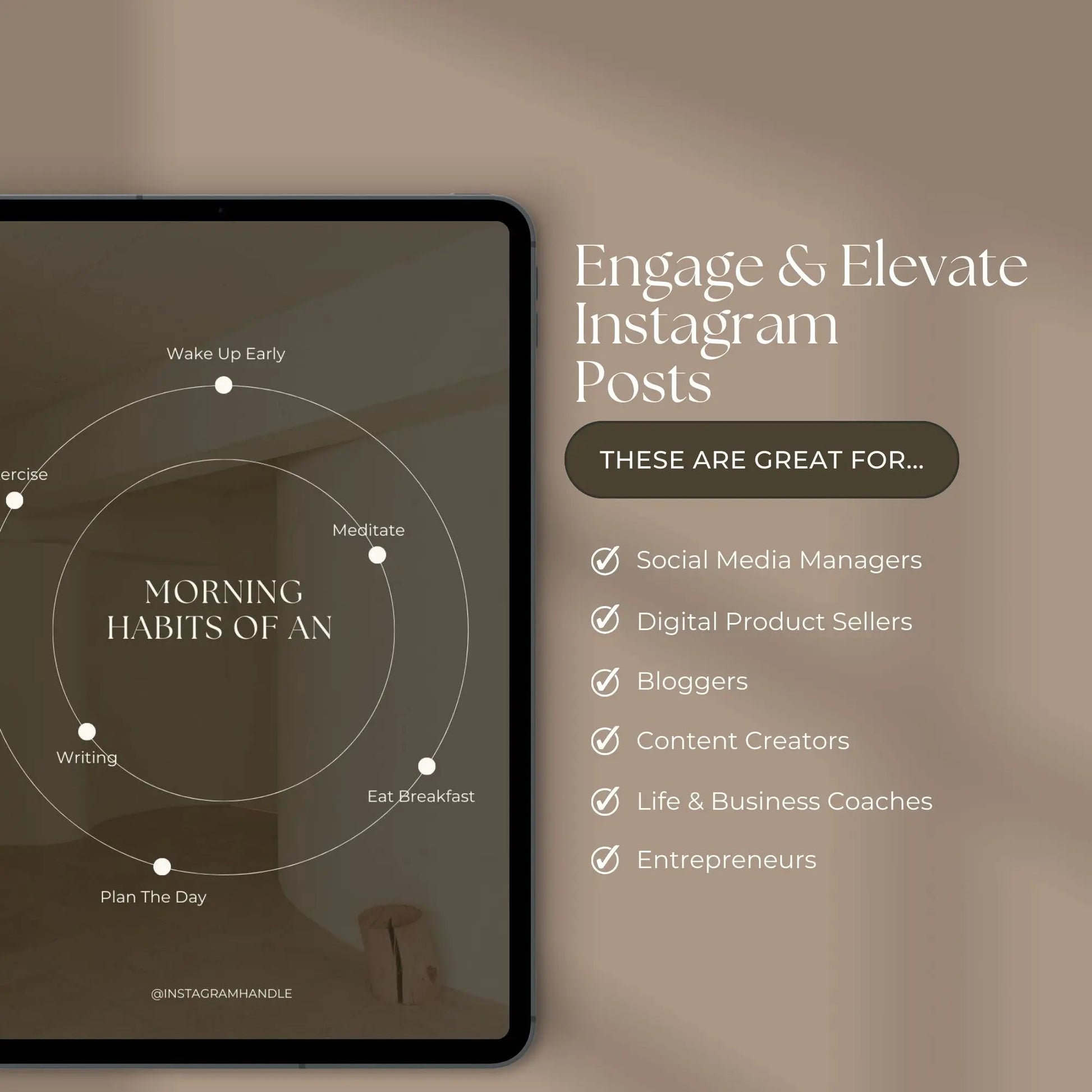 Engage & Elevate Instagram Content Pack | Canva Templates for Reels, Carousels & Posts (PLR + MRR) Boundless PLR