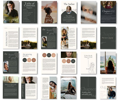 Coping with Grief eBook & Workbook | Editable MRR PLR Digital Product - Self Improvement & Mindset - Boundless PLR