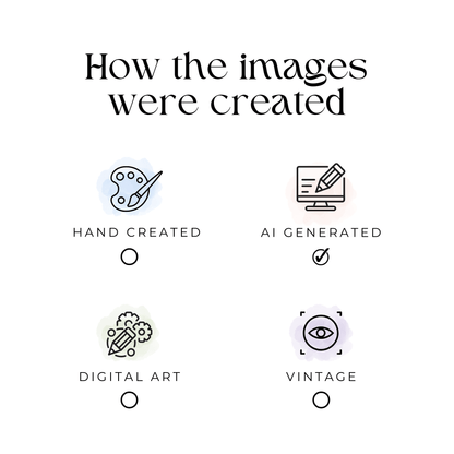 a white background with a black and white text that says how the images were created