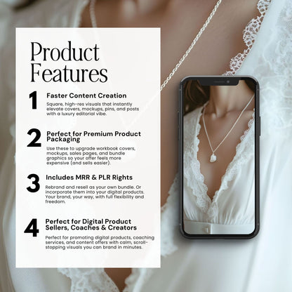 Valentine Stock Photos (100) | Ivory Romance Image Bundle | Canva | MRR + PLR Boundless PLR