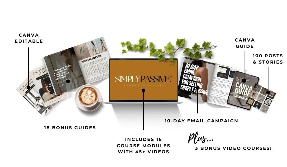 Simply Passive Digital Marketing Course with Master Resell Rights (MRR) & Private Label Rights (PLR) MRR PLR Courses to Sell