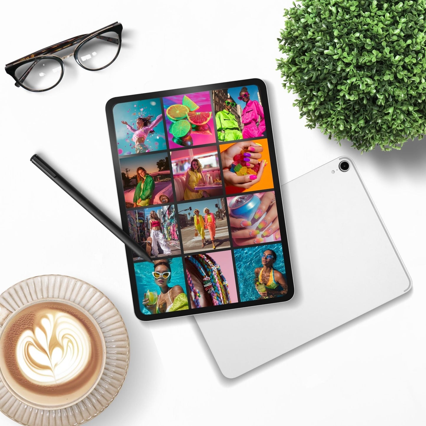 Neon Stock Photos | Editorial Branding Image Bundle (105) | MRR + PLR Boundless PLR