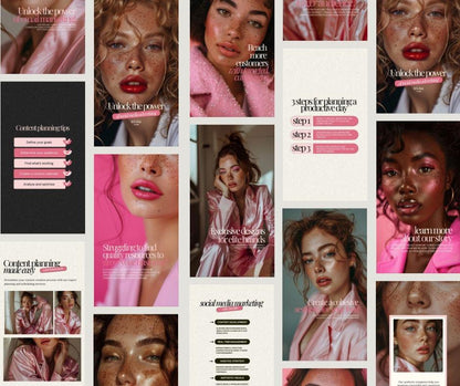 60 Elevated Chic Social Media Templates – Fully Editable in Canva with PLR & MRR - Instagram Template - Boundless PLR