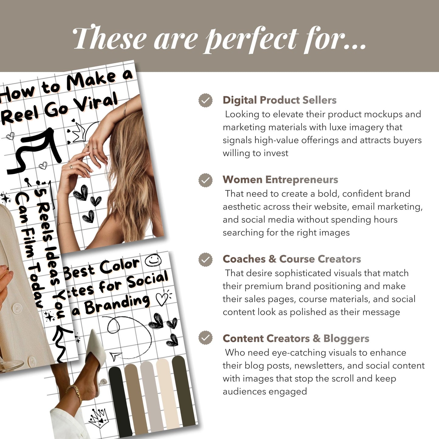 Instagram Carousel Templates (50) | Canva Editable Scrapbook | PLR + MRR