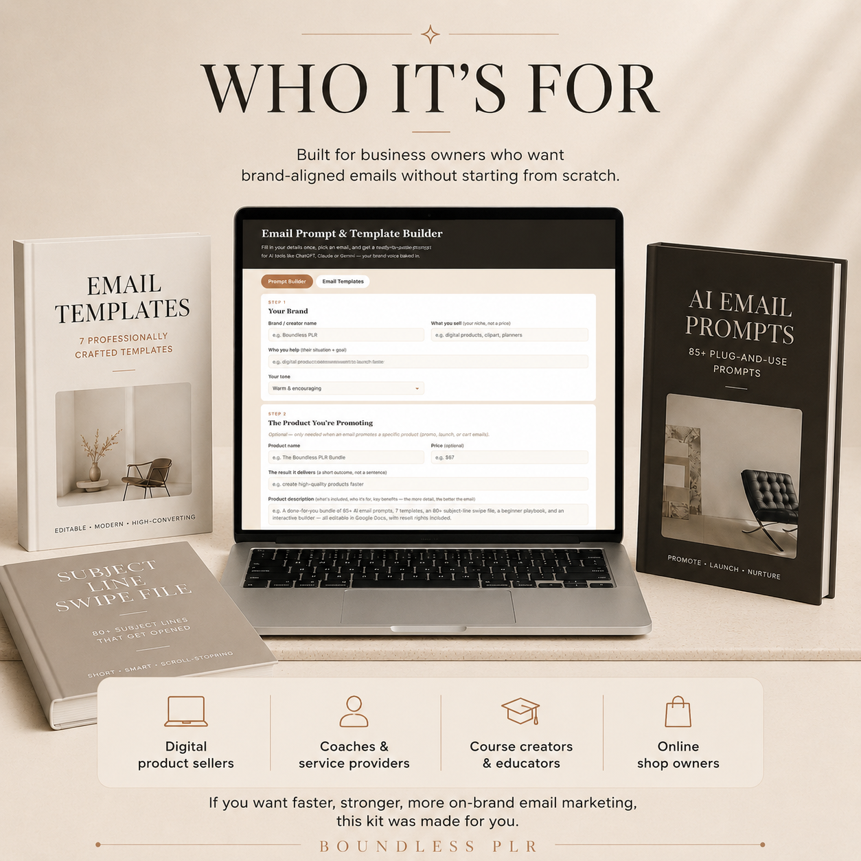 Email Marketing Templates & ChatGPT Prompts — PLR/MRR Kit for Creators