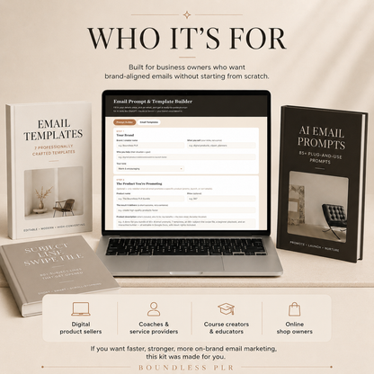Email Marketing Templates & ChatGPT Prompts — PLR/MRR Kit for Creators