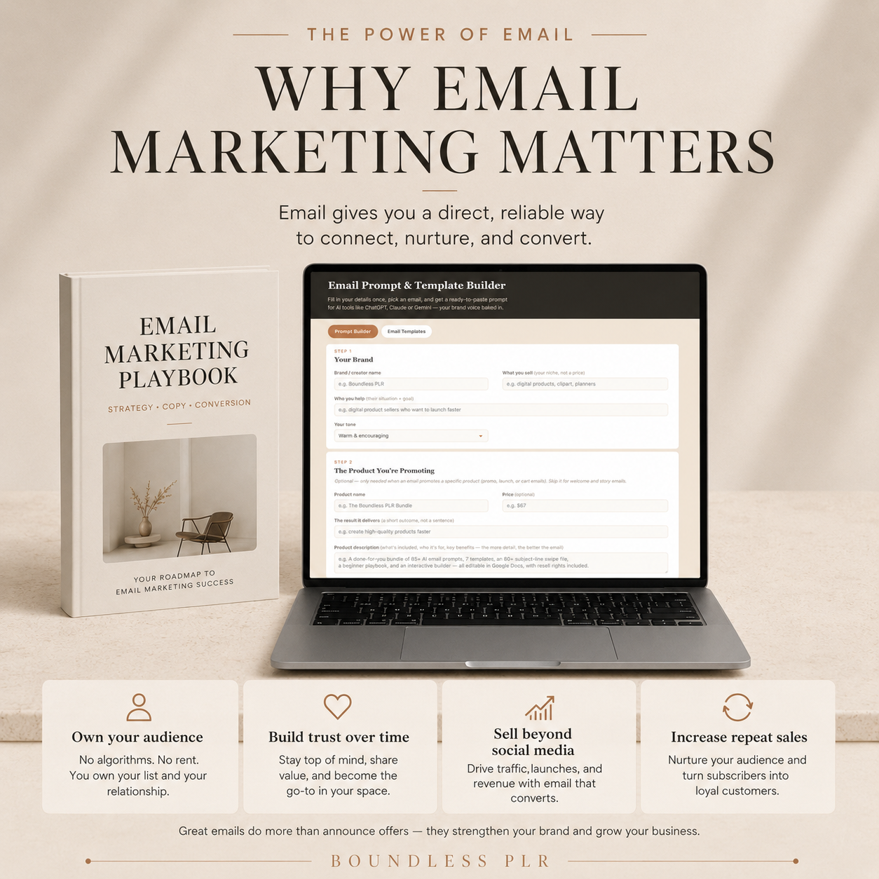 Email Marketing Templates & ChatGPT Prompts — PLR/MRR Kit for Creators