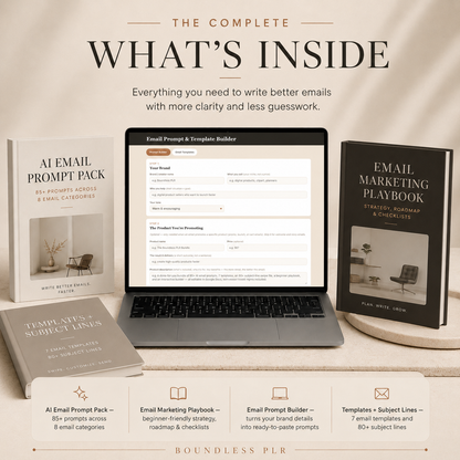 Email Marketing Templates & ChatGPT Prompts — PLR/MRR Kit for Creators