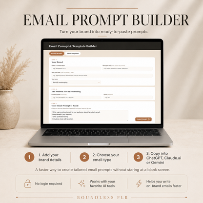 Email Marketing Templates & ChatGPT Prompts — PLR/MRR Kit for Creators